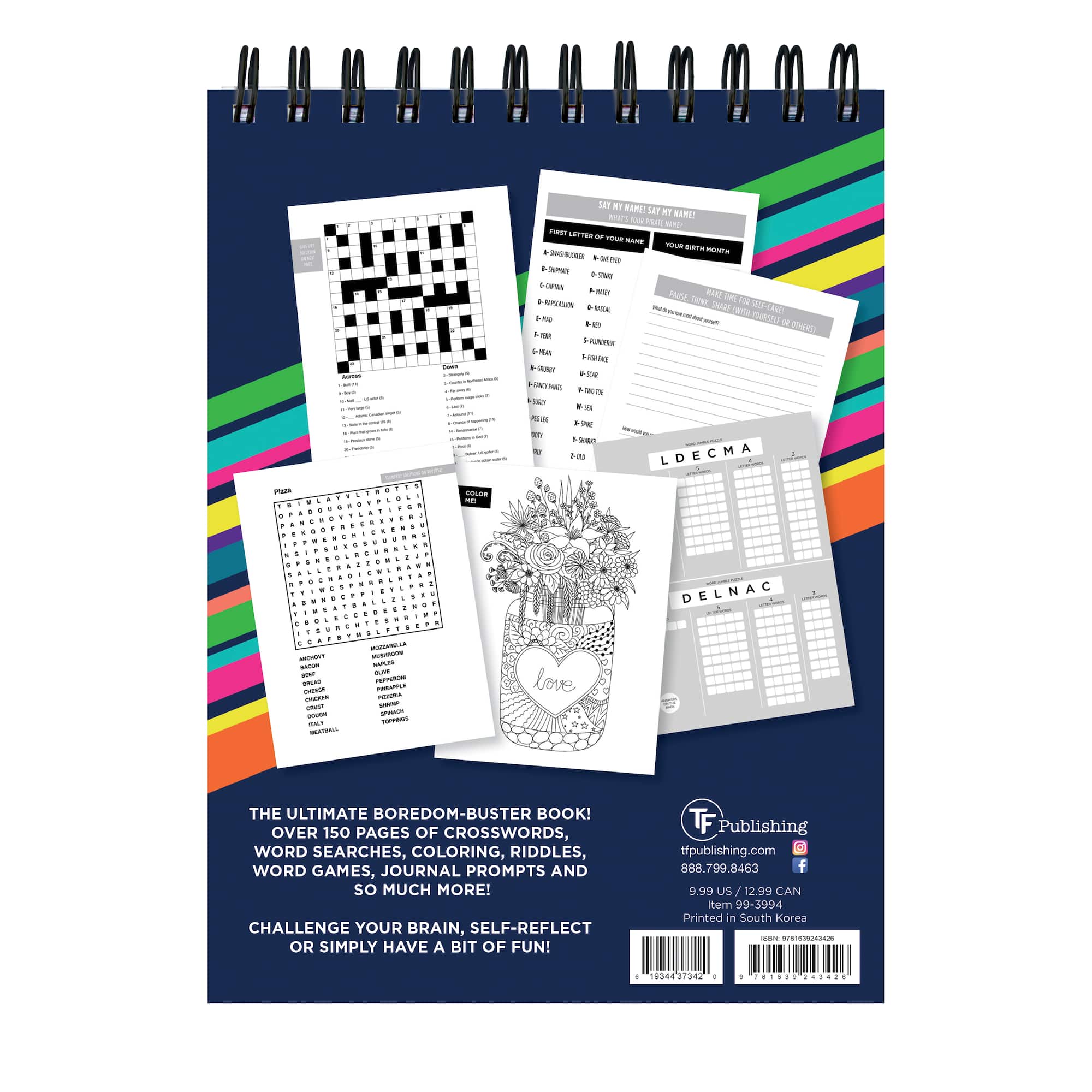 TF Publishing Brain Games Assorted Puzzle Book
